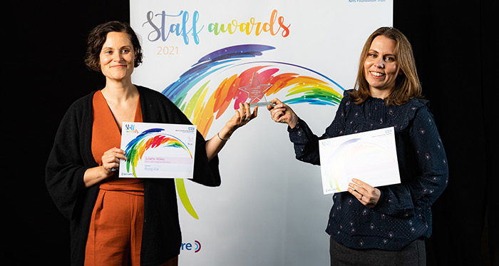 Rising star award: Juliette Wales and Beverley Hunt, public health communications